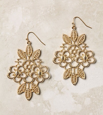 Anthropologie Earrings - Iron Lace Drops