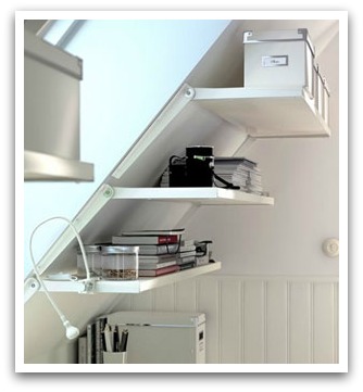 Angled Wall Shelving Brackets from IKEA - Ekby Riset Bracket for Sloping Wall