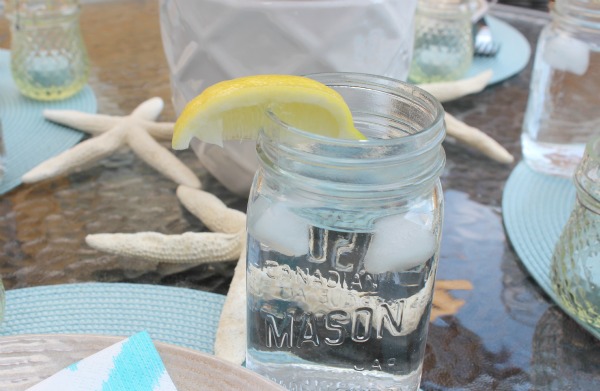 Mason Jars as Water Glasses