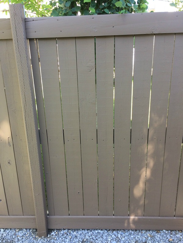 Behr Tugboat Stain on Fence