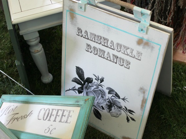 Vintage with Flair Market - Ramshackle Romance Sign