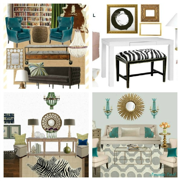 Designer Challenge is a fun series where home bloggers are tasked to select 1 of 3 decorative accessories or pieces of furniture, then create an entire mood board around it.