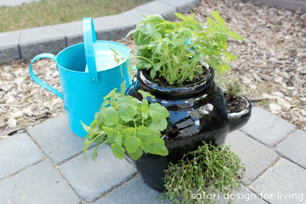 How to Plant a Strawberry Pot Herb Garden - Herb Container Garden 