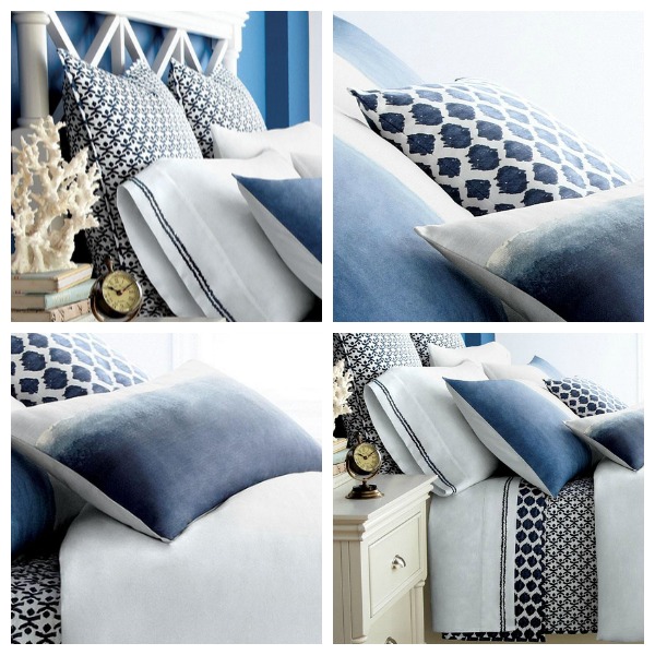 Sears Eastern Philosophy Blue and White Bedding