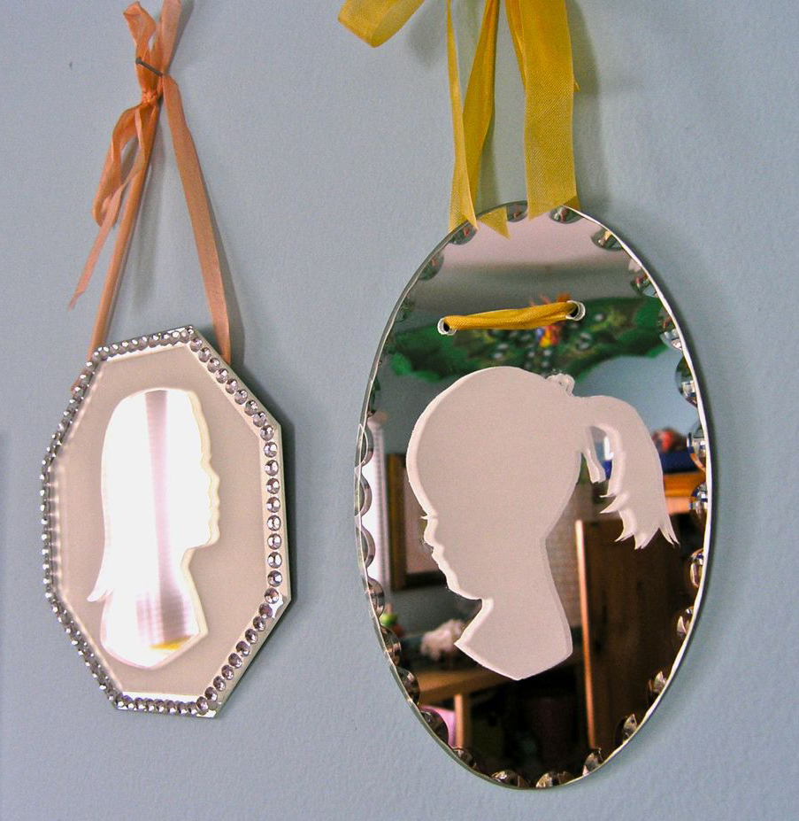 DIY Silhouette Mirrors