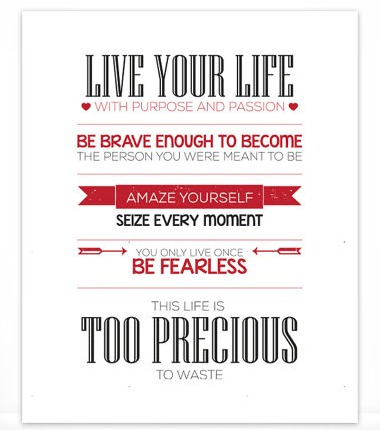 Live Your Passion by Quotable Life on Etsy