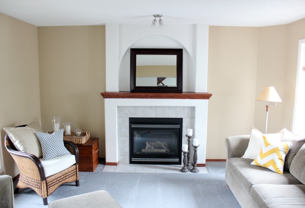 Fireplace Makeover BEFORE