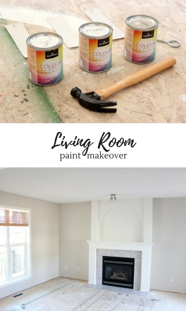 Living Room Paint Refresh - Painting our living room in Benjamin Moore Baby Fawn and White Dove