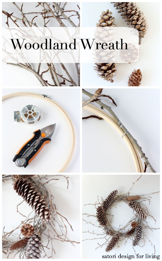 How to Make a Twig and Pine Cone Wreath with Step by Step Instructions