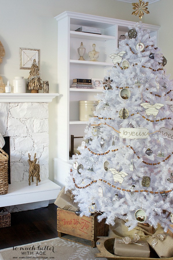 French Inspired White Christmas Tree 