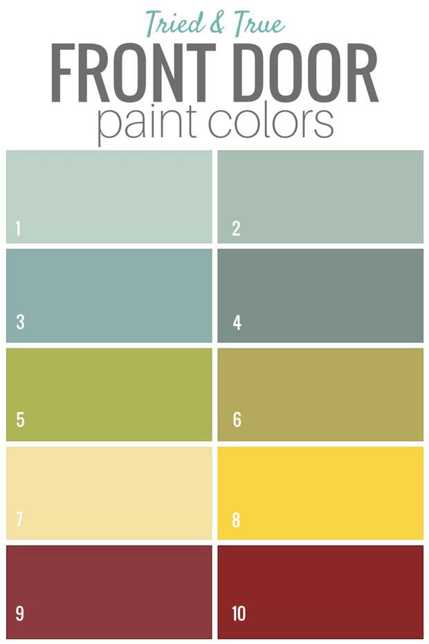 Tried and True Front Door Paint Colors 