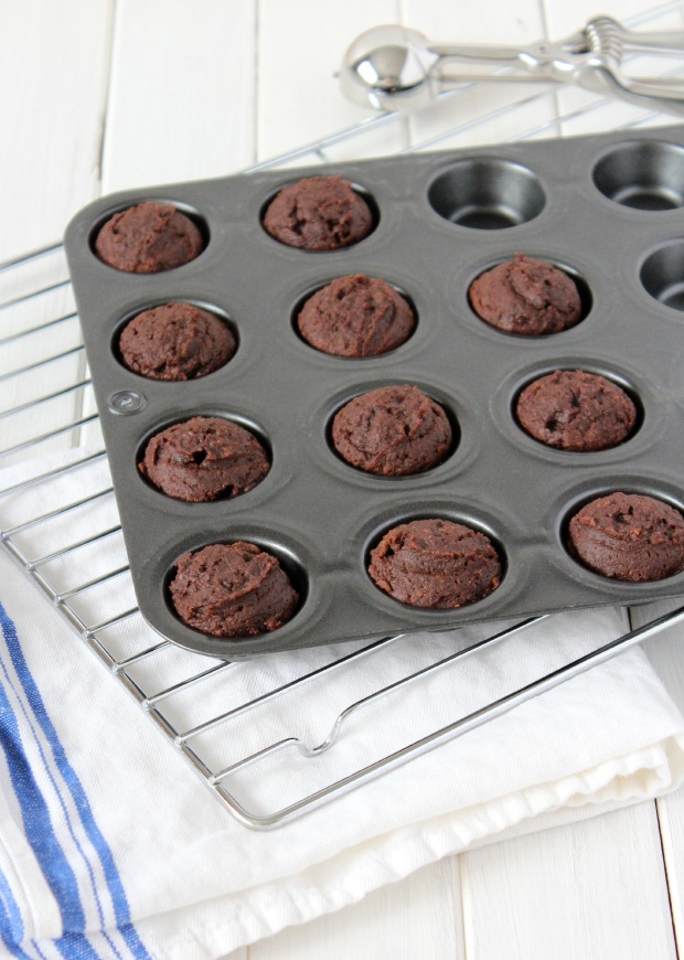 Sweet Potato Brownie Bites in Mini Muffin Pan