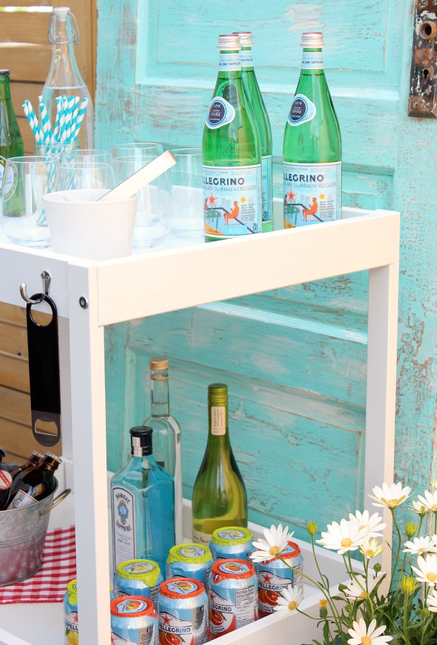 DIY Ikea Bar Cart Hack Using Thrifted Baby Change Table - Satori Design for Living