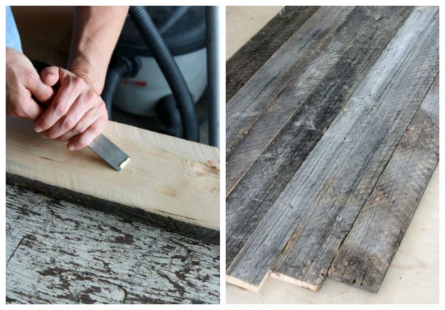 Prepping Reclaimed Wood for Farmhouse Table DIY