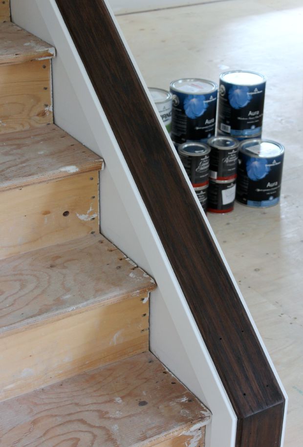 Staircase Update: Stripping & Staining the Wood