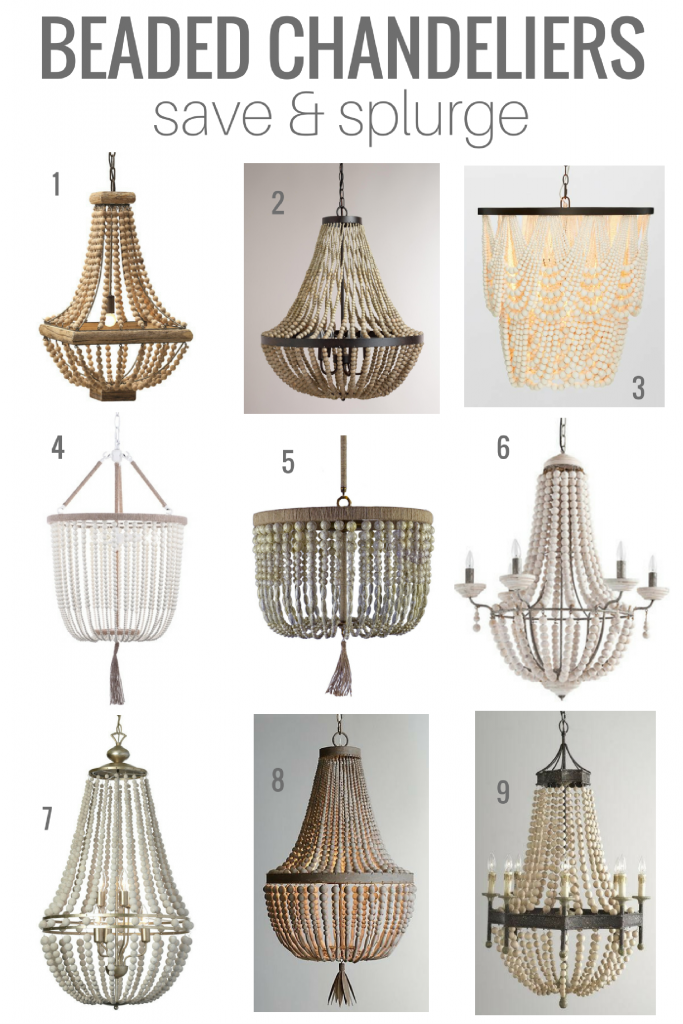 Collection of Beaded Chandelier Options to Hang Above Your Dining Table