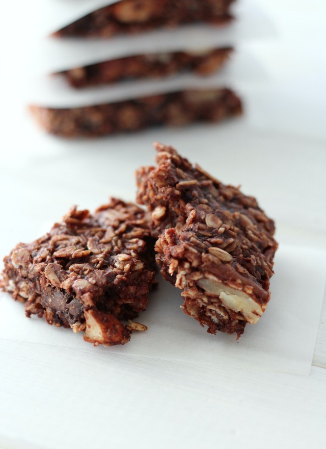 Chocolate Oat Breakfast Bars 