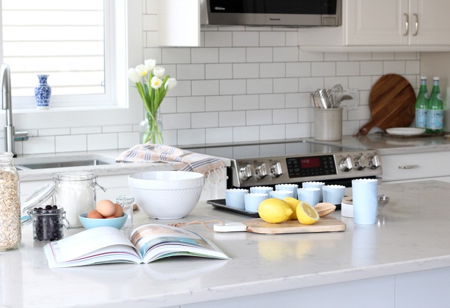 White IKEA Kitchen Island 