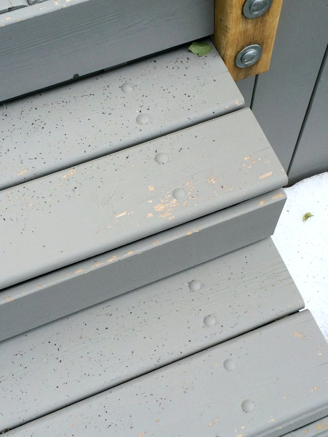 Medium Gray Stained Deck - After the Hail Storm