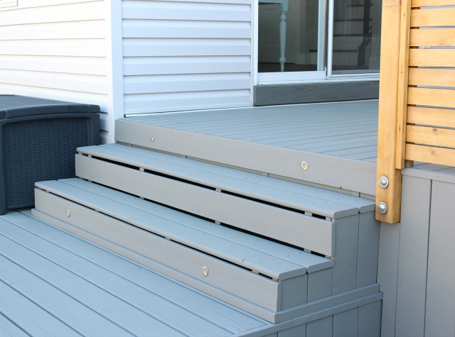 Staining a Deck Medium Gray Deck Stain - Chelsea Gray (HC-168) by Benjamin Moore