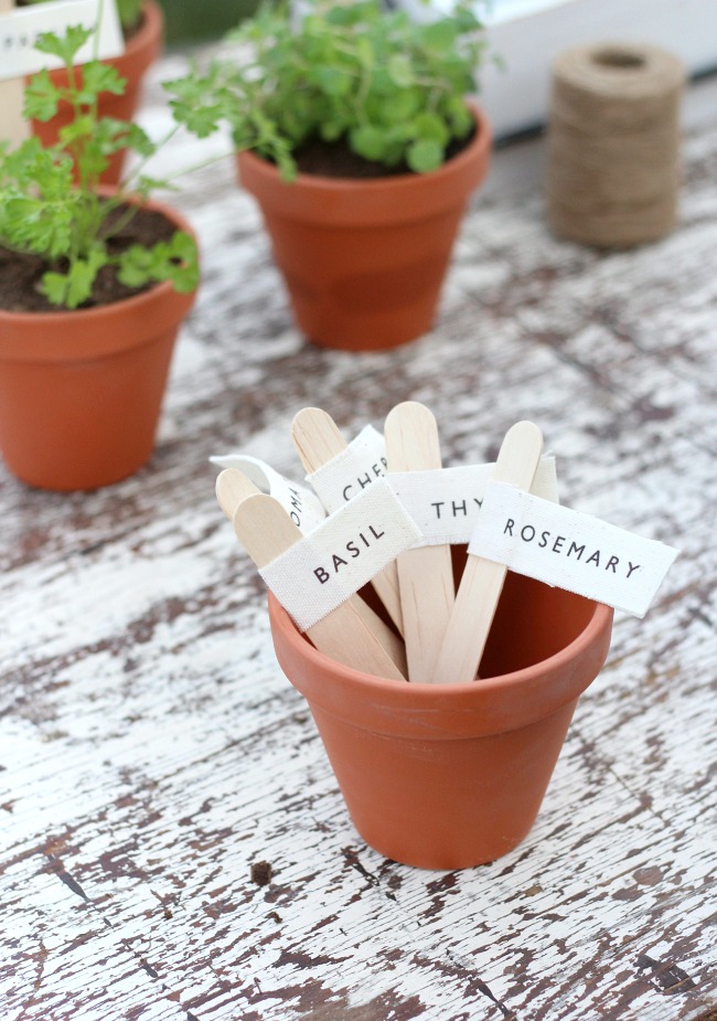 How to Make Herb Garden Markers for Plant Pots 