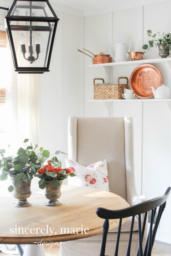 Benjamin Moore White Dove Breakfast Nook - Sincerely, Marie Designs