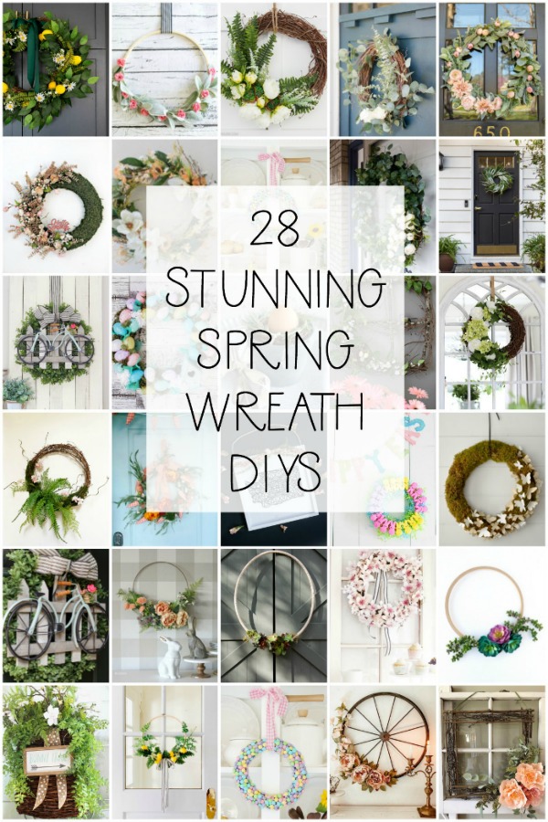 28 Spring Wreath DIY Ideas for Your Front Door and More