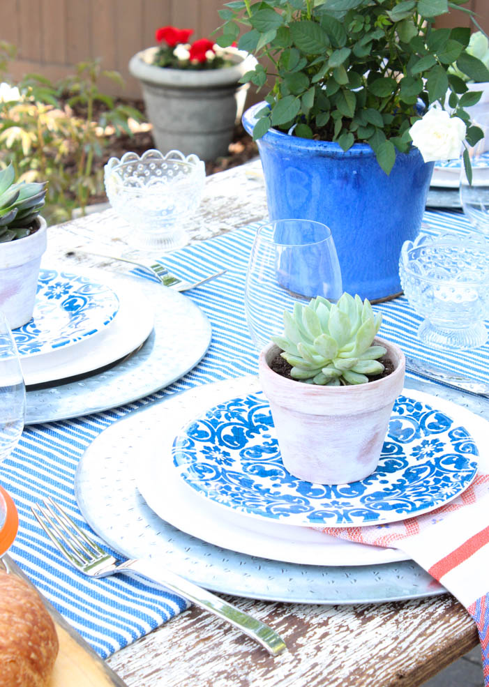 DIY Small Potted Succulents for Outdoor Table Decorations