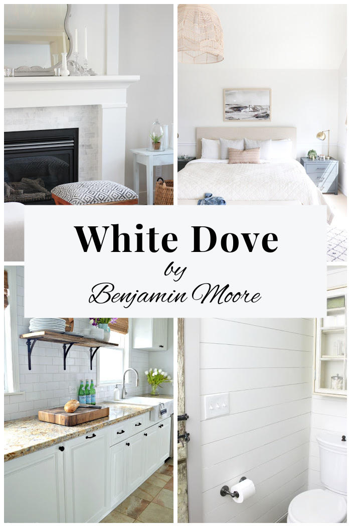 White Dove by Benjamin Moore - White Wall, Cabinet and Trim Paint - A Review of this Popular White Colour Along with Inspiration Pics