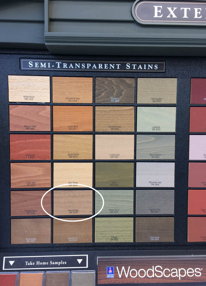 Sherwin Williams Semi-Transparent Stains - Woodridge SW3504